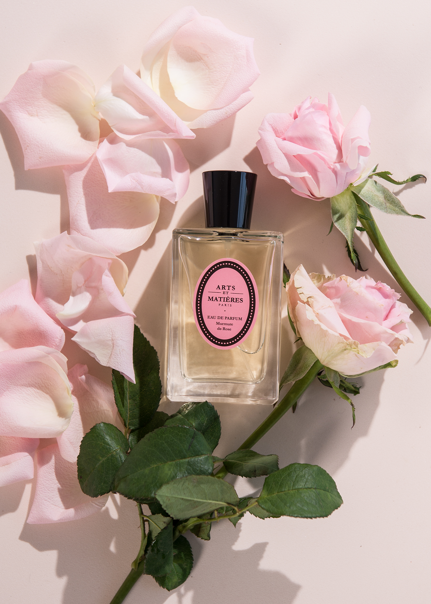 Murmure de Rose Eau de Parfum bottle featuring pineapple, gardenia, and violet notes by Arts et Matières